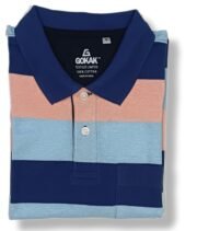 Men’s Stripe Polo T- Shirt- Style-2301 - Image 3