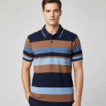 Men’s Stripe Polo T- Shirt