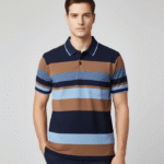 Men’s Stripe Polo T- Shirt
