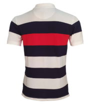 Men’s Stripe Polo T- Shirt- 11 - Image 2
