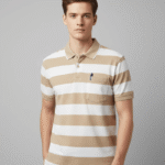 Men’s Stripe Polo T- Shirt