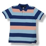 Men’s Stripe Polo T- Shirt- Style-2301 - Image 2