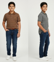 Boys Stripe Polo