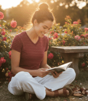 Ladies Top Striper Short Sleeve