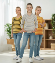 Girl’s Top Striper Long Sleeve